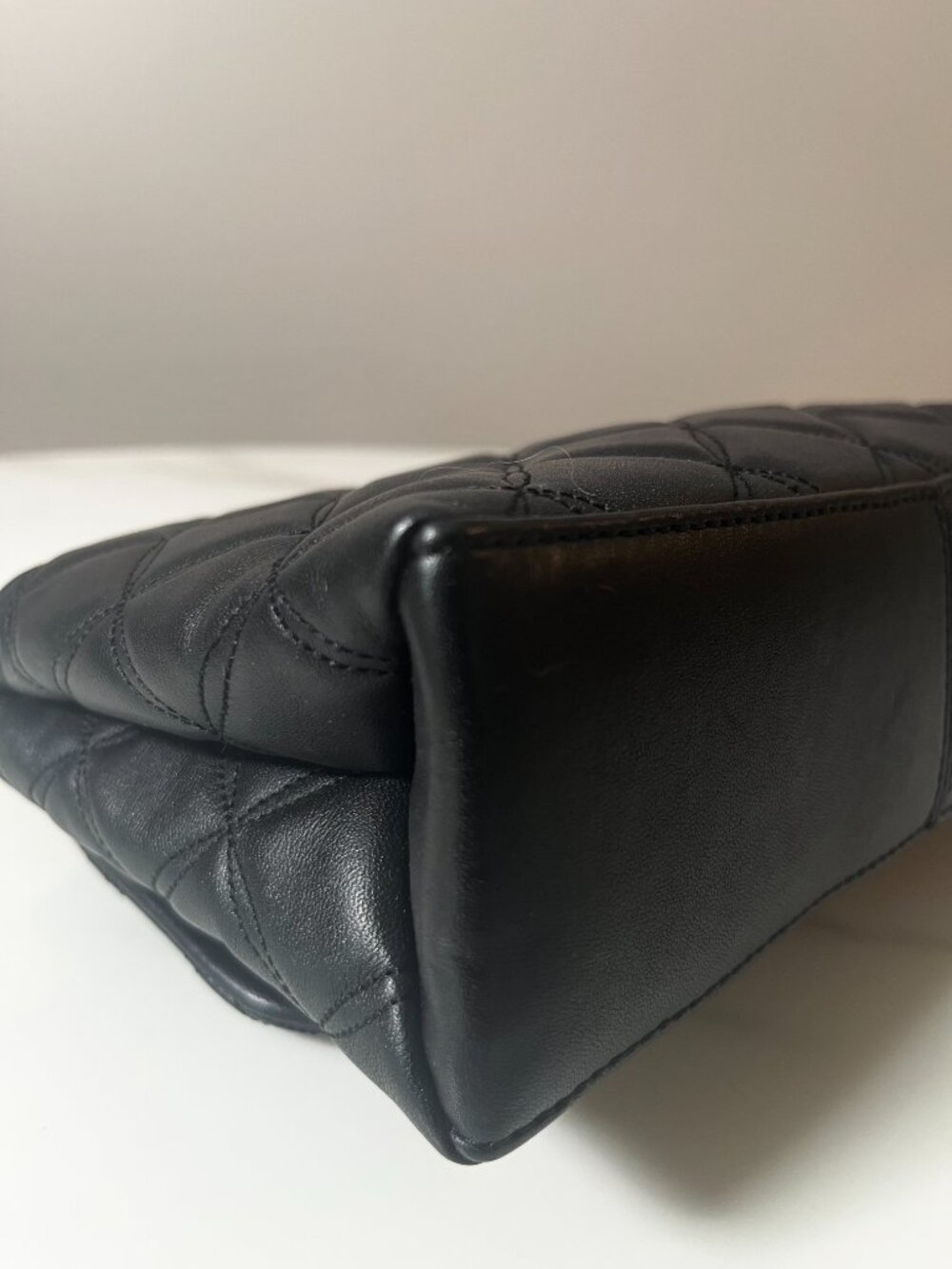 Kate Spade Natalia Medium Black Quilted Leather Flap Shoulder Bag COA - Picture 12 of 16